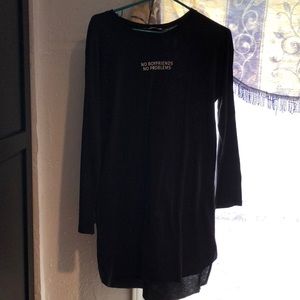 Oversized Zara tee.